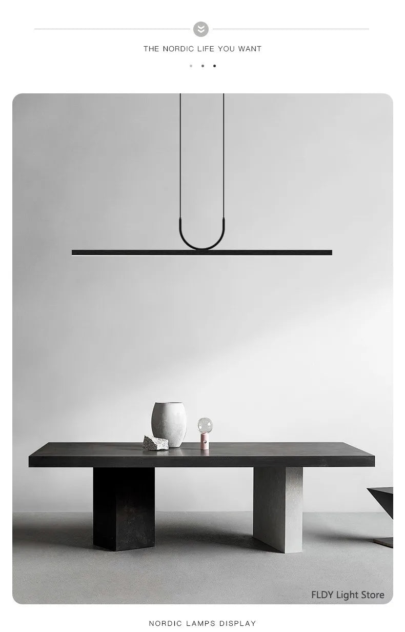 Minimal Linear LED Pendant