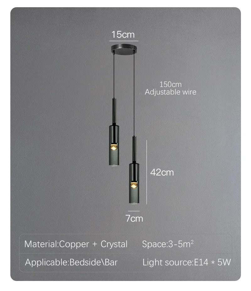 Nordic Ceiling Glass LED Pendant Lamp Chandelier