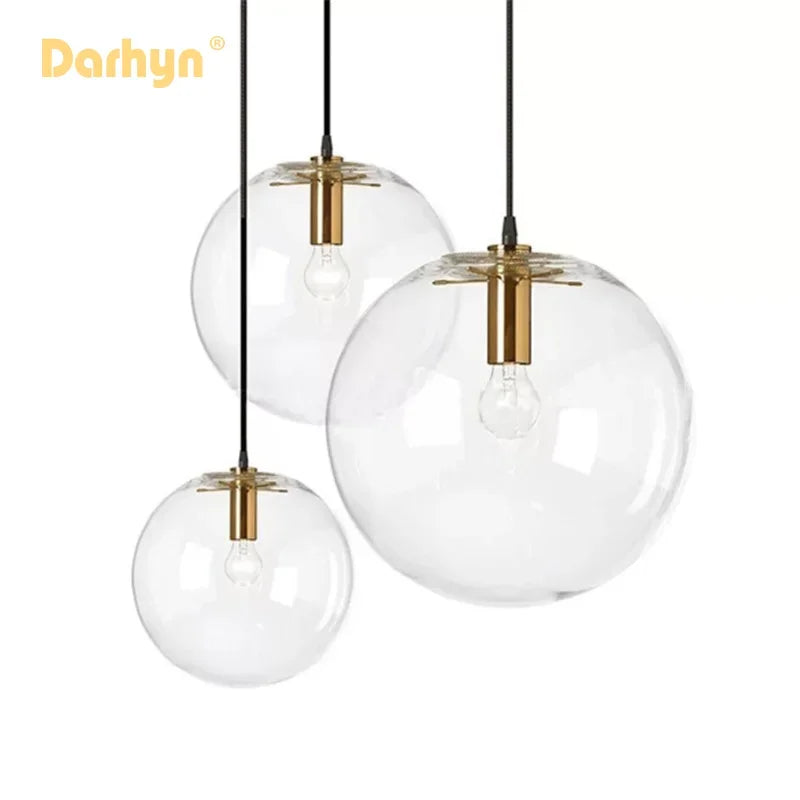 Glass Bubble Pendant Light