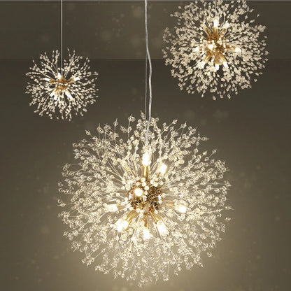 Dandelion Crystal LED Pendant