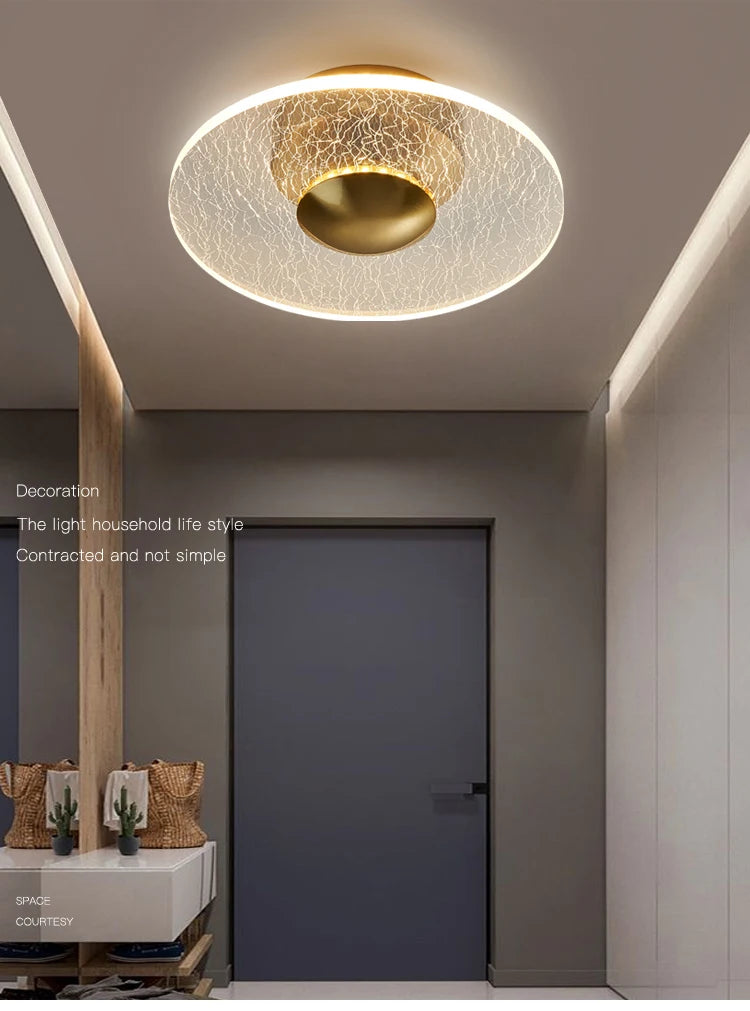 Modern LED Flush Mount Entryway Light Fixture