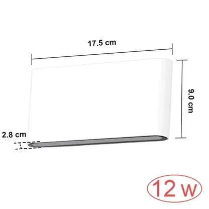 AquaGlow Modern LED Wall Lamp - Outdoor/Indoor Light