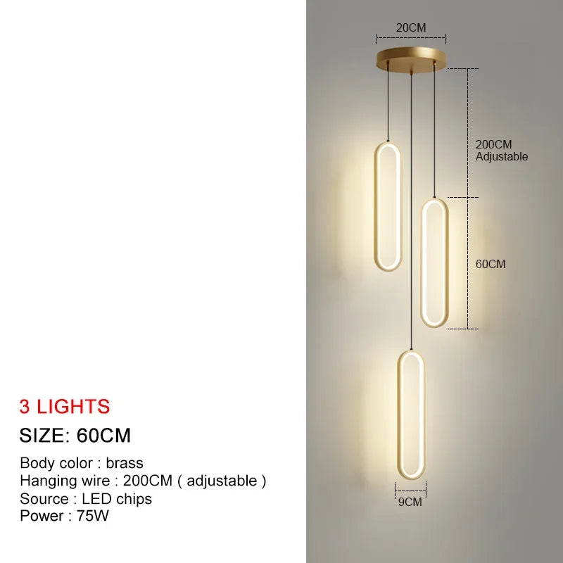 LuminaSphere: Modern LED Chandelier Pendant Light