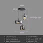 LED Glass Pendant Light Light Luxury Pendant Lamp Deco