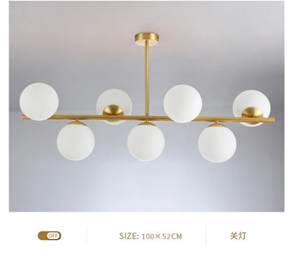 Modern 6-7 Heads Magic Bean Glass Chandelier