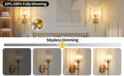 Crystal Glance Wall Sconces