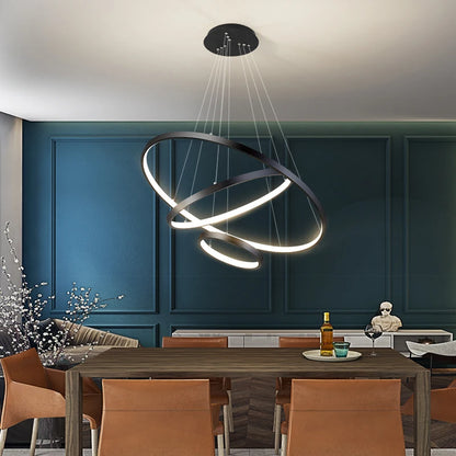 Iron Ring Ceiling Chandelier