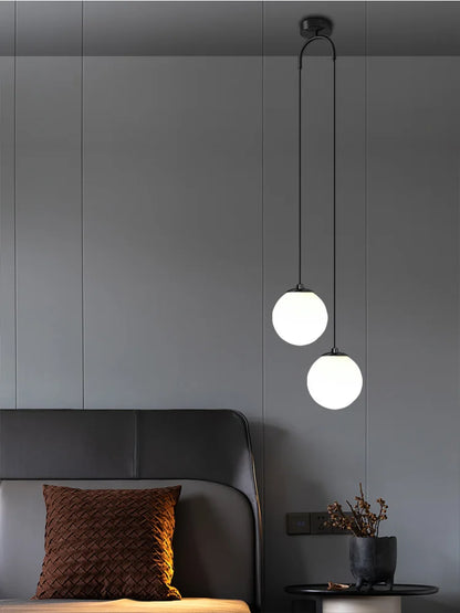 Nordic Gold Glass LED Pendant Lights