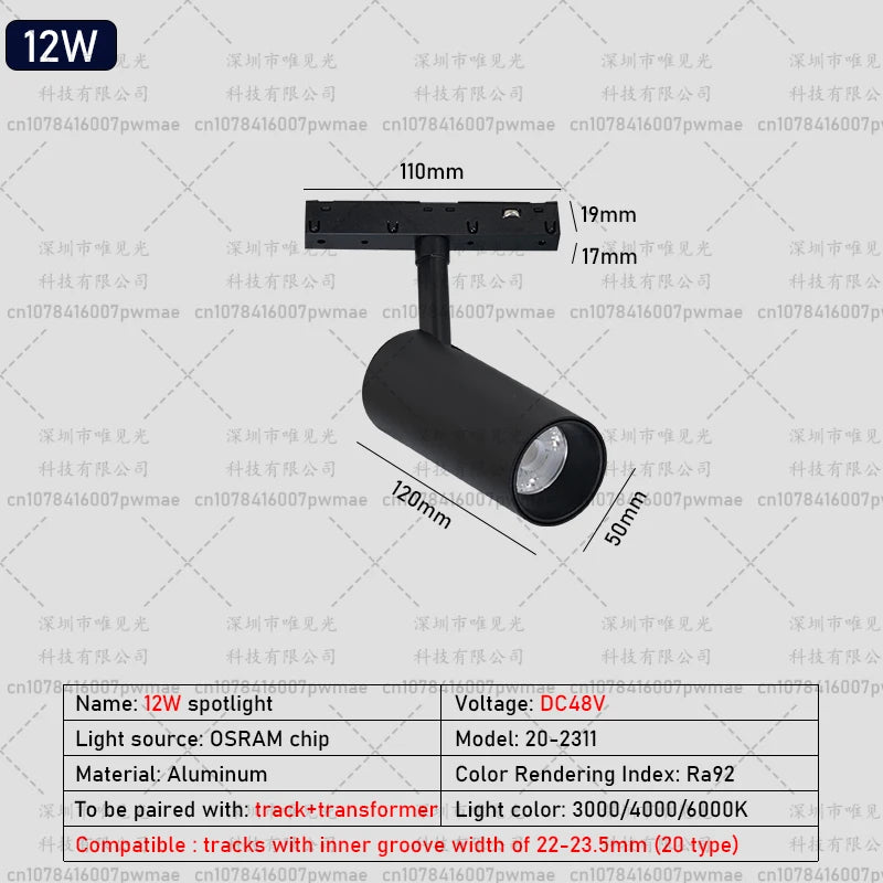 MagnaGlow Ceiling Track Light System