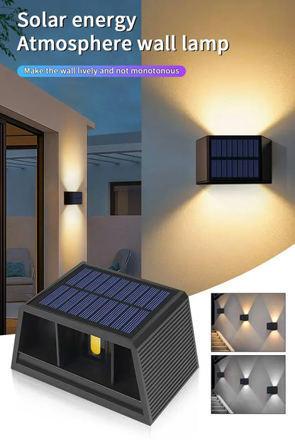 SolarGlow Up & Down Wall Lamp Garden Decor