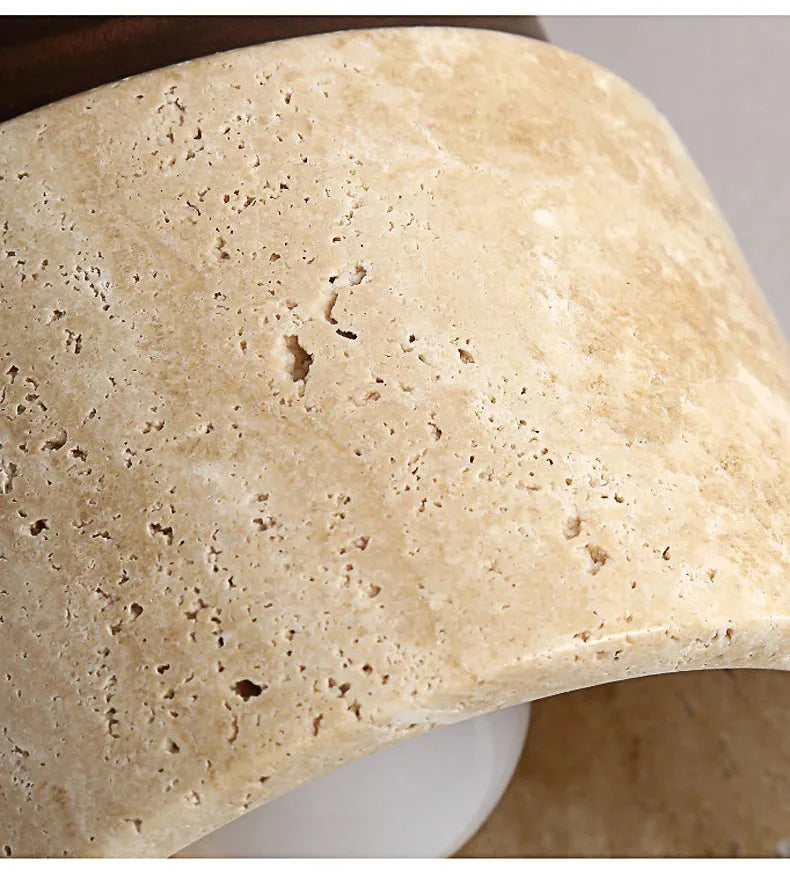 Travertine Stone Ceiling Light