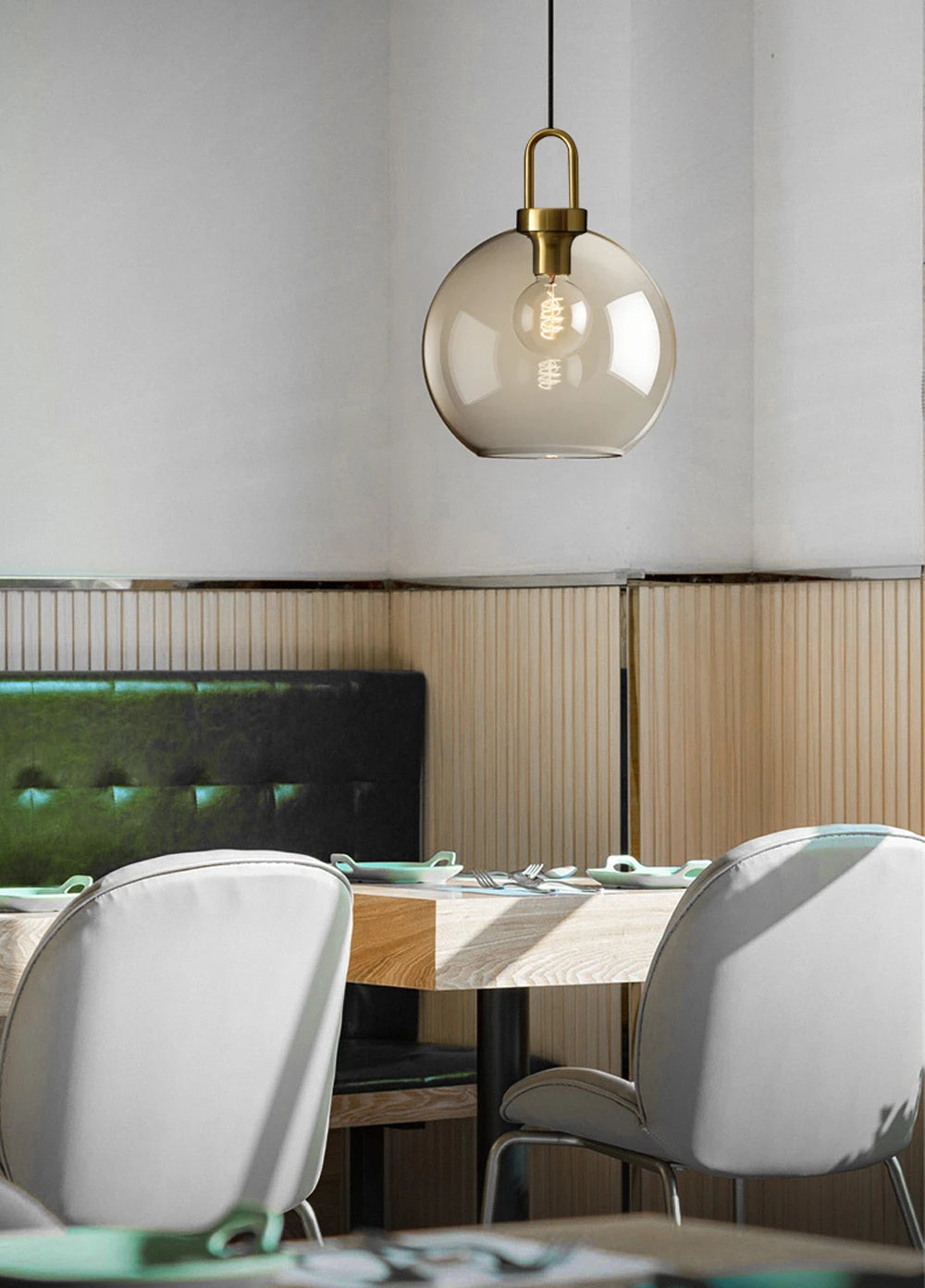 Nordic Glass Pendant Light Modern Loft Hanging Lustre