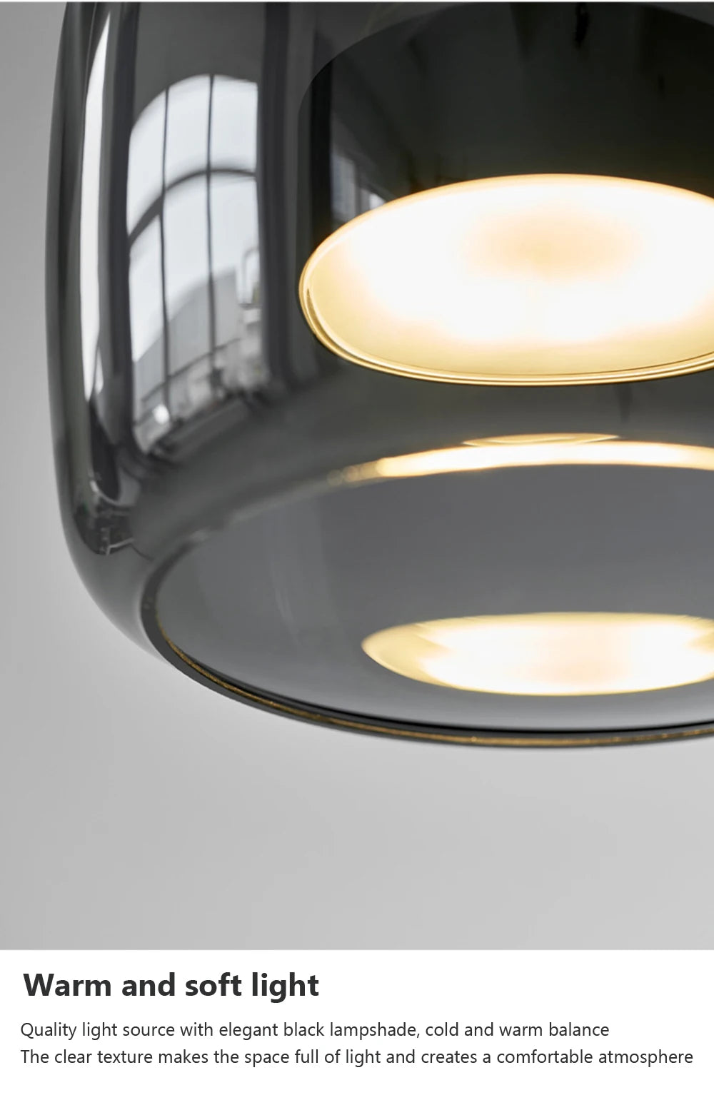 LED Glass Pendant Light Light Luxury Pendant Lamp Deco