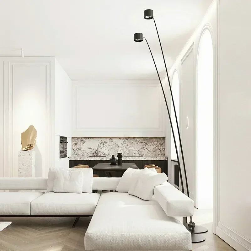 Long-Arm LED Arc Floor Lamp, 160–260 cm Reach