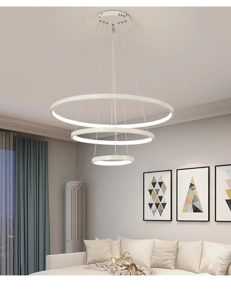 Iron Ring Ceiling Chandelier