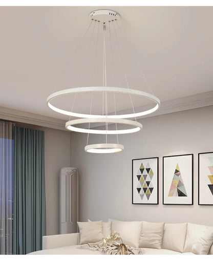 Iron Ring Ceiling Chandelier