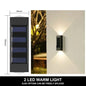 LumiGuard Solar Wall Light - 12 LED Waterproof Lamp