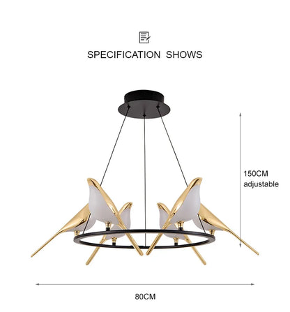 ChicNest LED Bird Pendant Light Fixture