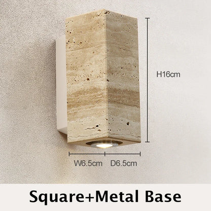 Travertine Wabi-Sabi Sconce