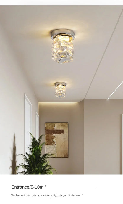 Crystal Round Double Layer Chandelier