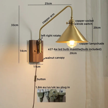 Copper Glow LED Wall Sconce - Modern Home Elegance