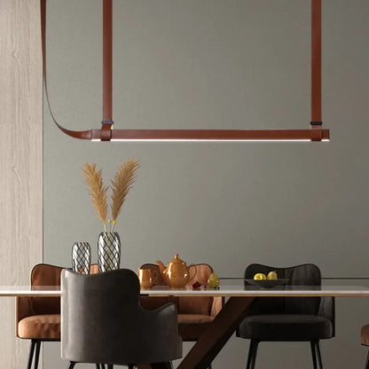 Nordic Glow Leather Pendant Lamp
