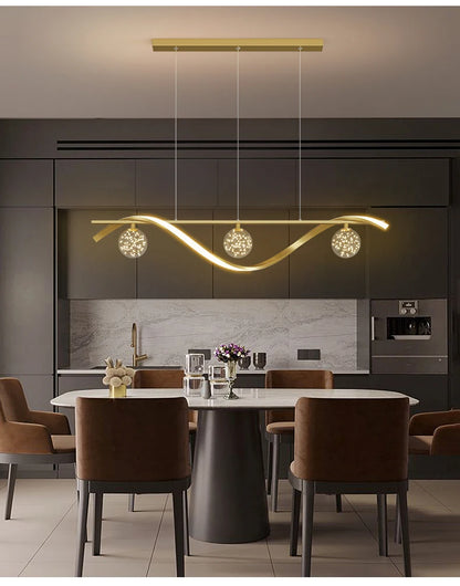 Modern Minimalist LED Pendant Lamps Dimming for Coffee Table