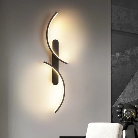 Sleek C-Shape LED Wall Lamp - Modern Minimalist Design