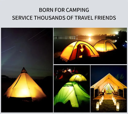 All-Weather CampGlow: 2-Mode Portable Lantern
