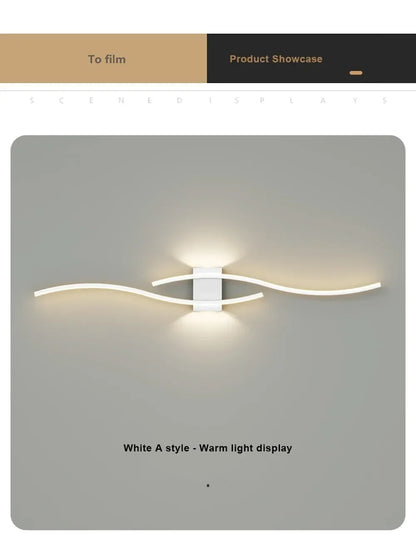 LED Glow Strip Wall Sconce - Modern Home Accent