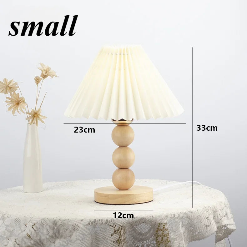 Nordic Glow: Minimalist Wooden Desk Lamp