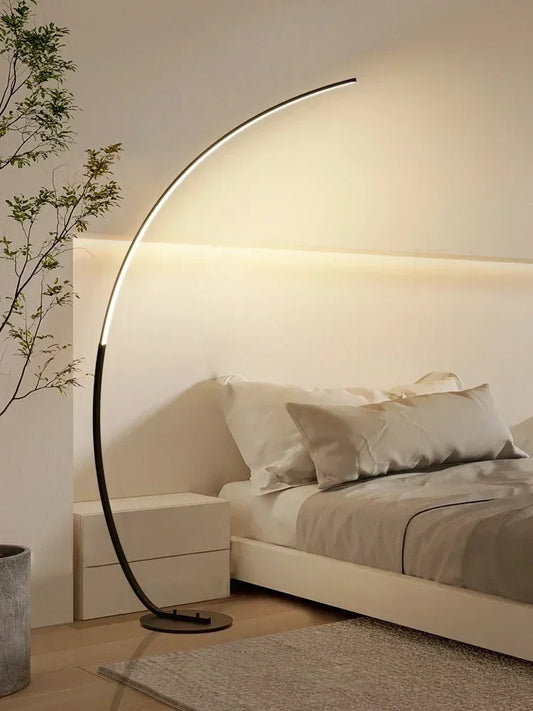 Nordic LED Corner Light Arc RGB Floor Lamps
