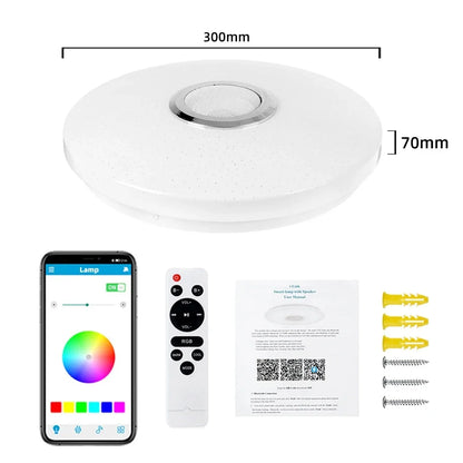 Smart Dimmable LED Round Ceiling Light Fixture