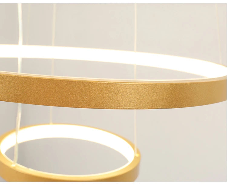 Iron Ring Ceiling Chandelier
