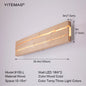 Nordic Wood LED Wall Sconce - Modern Rustic Charm