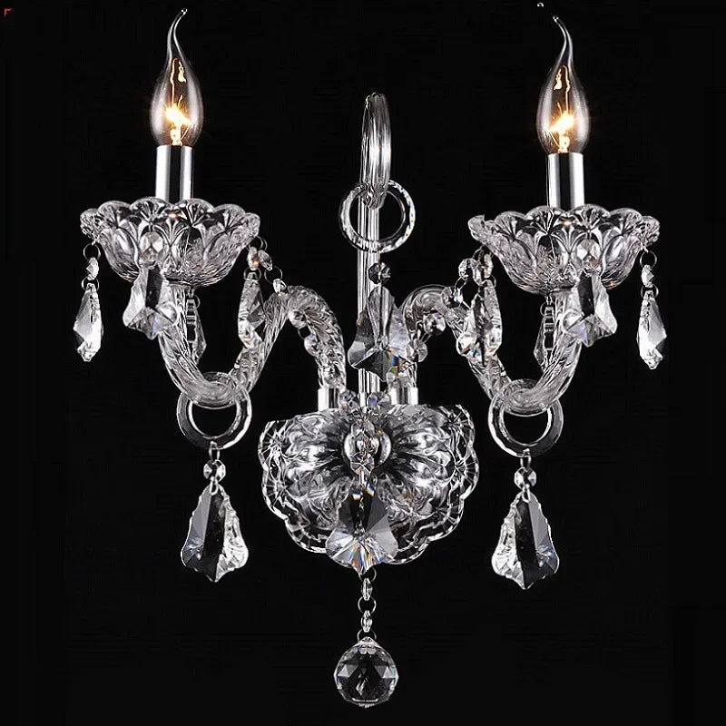 Elegance Crystal Wall Sconce - European Bedroom Light