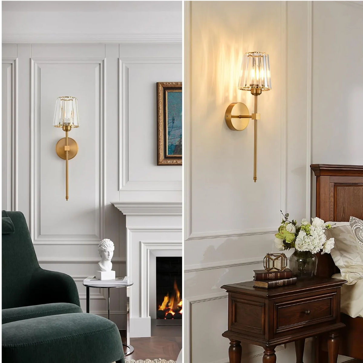 Nordic Crystal Wall Sconce