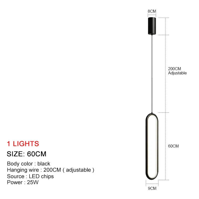 LuminaSphere: Modern LED Chandelier Pendant Light