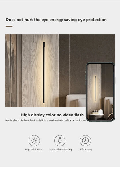 Modern LED Long Pendant Lights for Dining Room