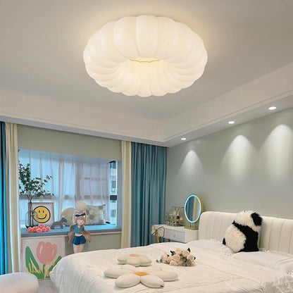 Nordic Glow Round LED Ceiling Lamp for Kids' Rooms