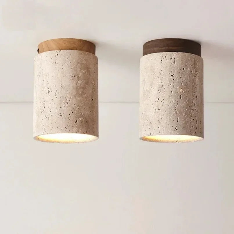 Travertine Sky Lamp