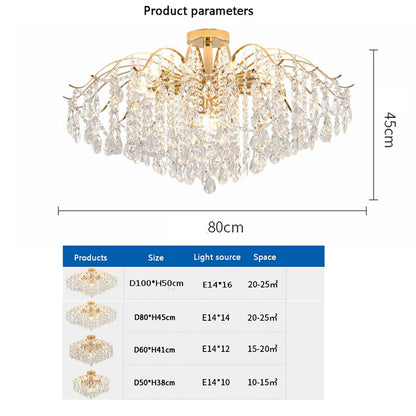 Gold Crystal Chandelier