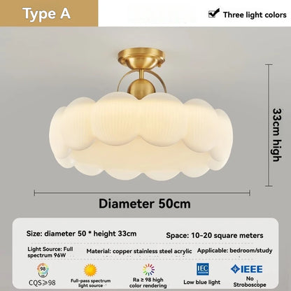 Creme Ceiling Lights - Modern, Cute, Round