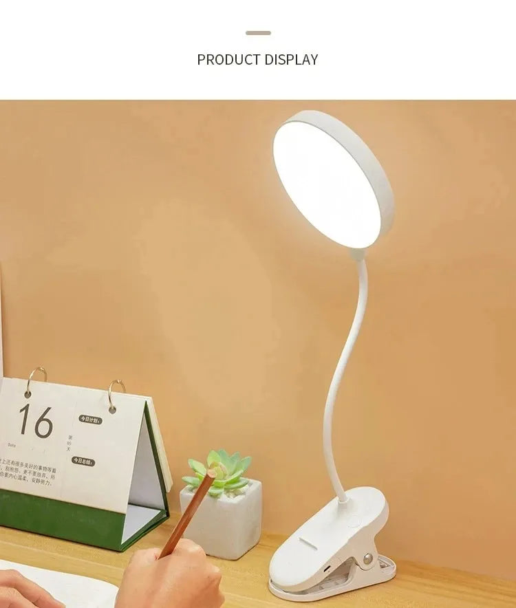 Clip-On Rechargeable Desk Lamp