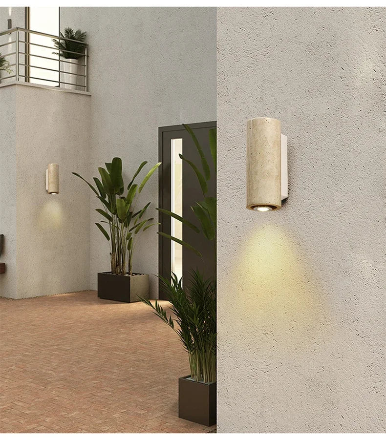 Travertine Wabi-Sabi Sconce
