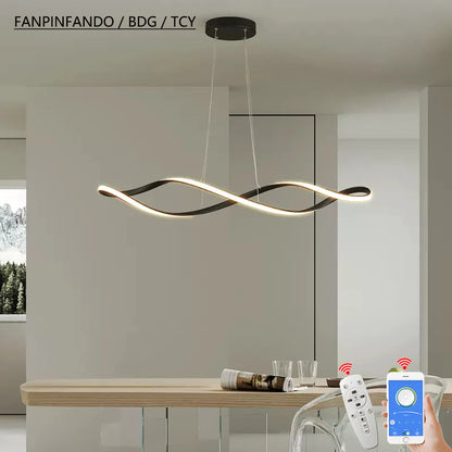 LED REmote CHANDELIER - MODERN & DIMMABLE