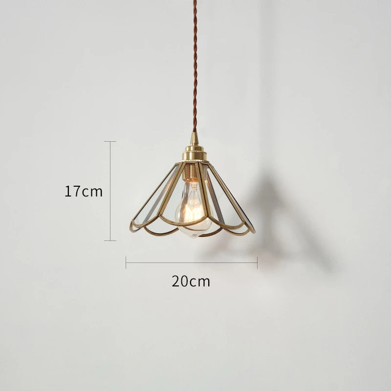 IWHD 2022 NEW Nordic Glass LED Pendant Lights Fixtures Copper