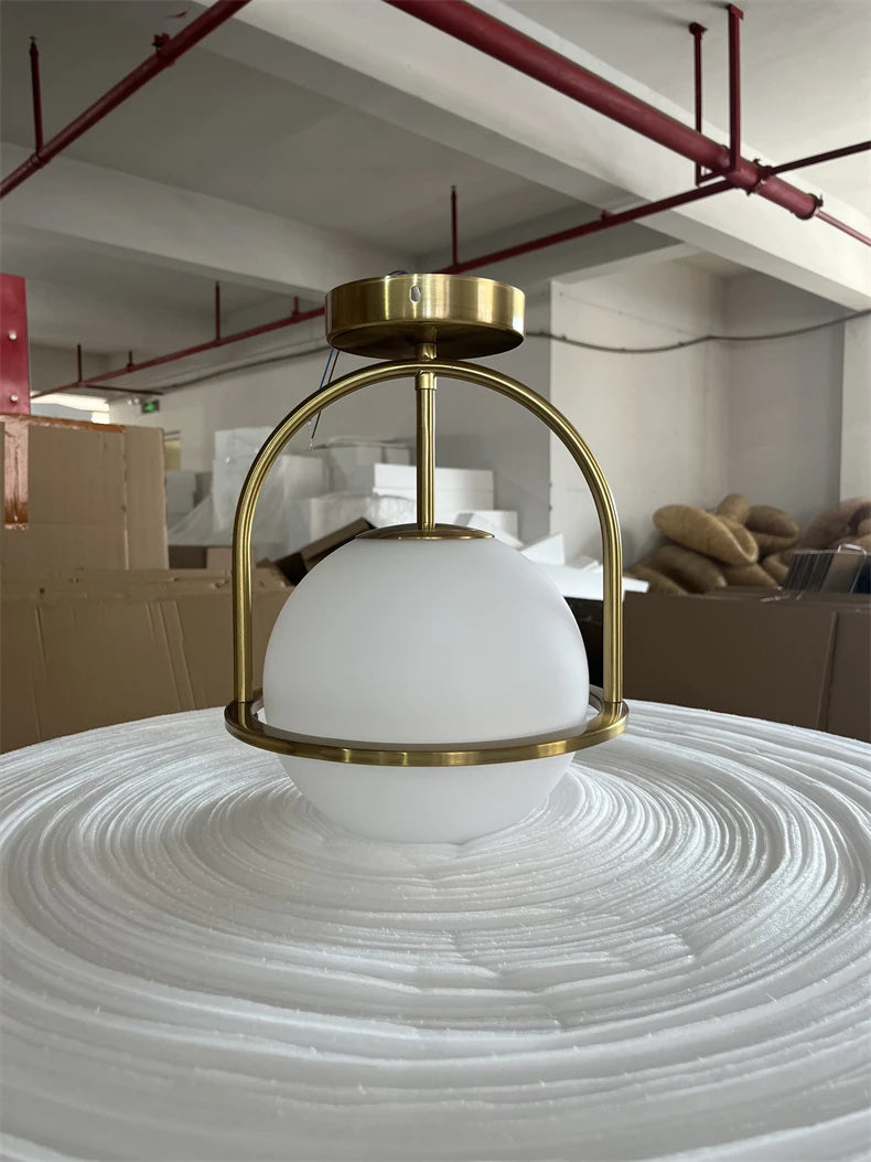 Nordic Glass Ball Ceiling Lamp