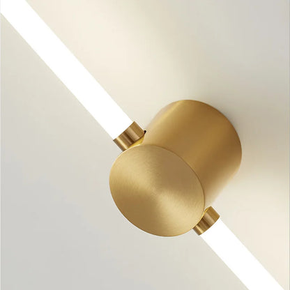 Elegant LED Wall Sconce: Modern Black & Gold