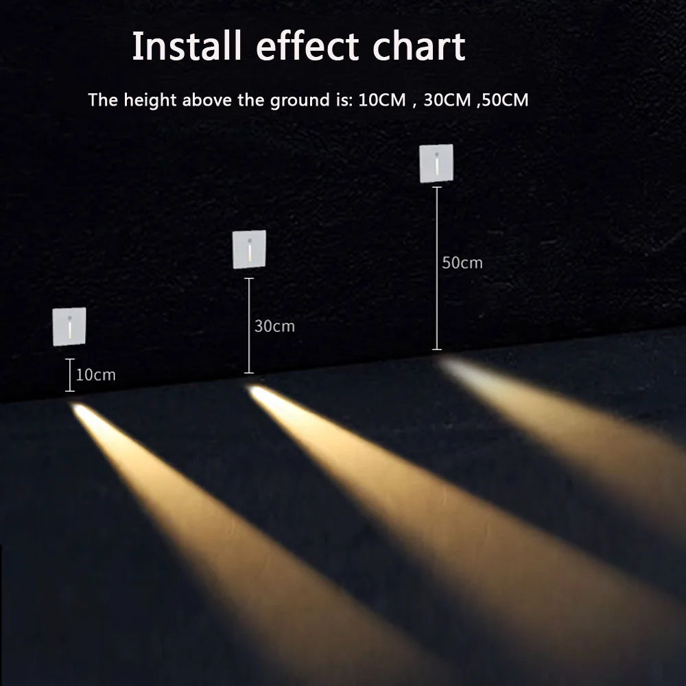 PIR Step Light: Smart Wall Sconce for Home Safety
